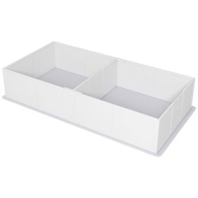 Whelping Box for Dogs and Puppies w/ Waterproof Pee Pad & Adjustable Door for Large, Medium, Small Dogs,96" x 47" x 19"