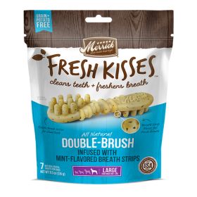 Merrick Fresh Kisses Mint Breath Strips For Large Dogs (70  Lbs) 11.7Oz