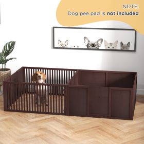 Whelping Box For Dogs Built For Mother's Comfort (Option: Coffee)