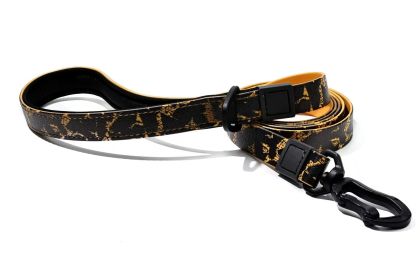 UV Printing Camouflage Embossed Pet Leash Set Is A Perfect Combination Of Style And Functionality Specially Designed For Pets' Outdoor Activities. Eve (Option: Orange-25mm)