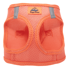 American River Solid Ultra Choke Free Dog Harness (Color: Coral, size: L)