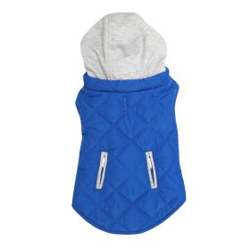 Weekender Dog Sweatshirt Hoodie (Color: ROYAL BLUE, size: X-Large)
